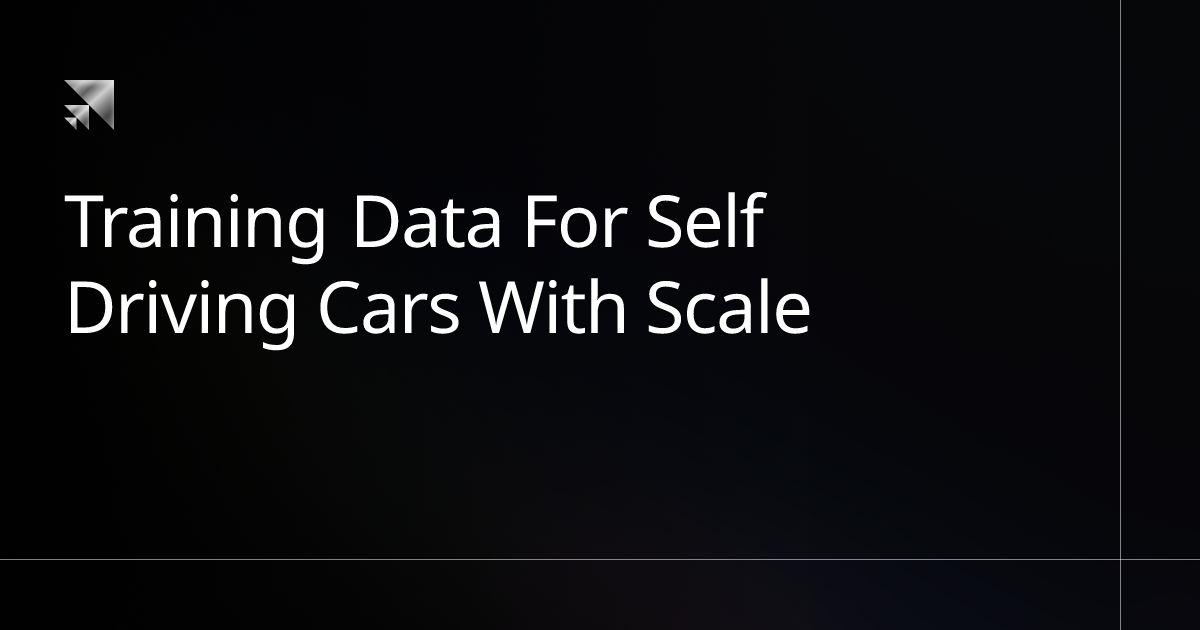 Training Data for Self Driving Cars - Computer Vision for SDC | Scale